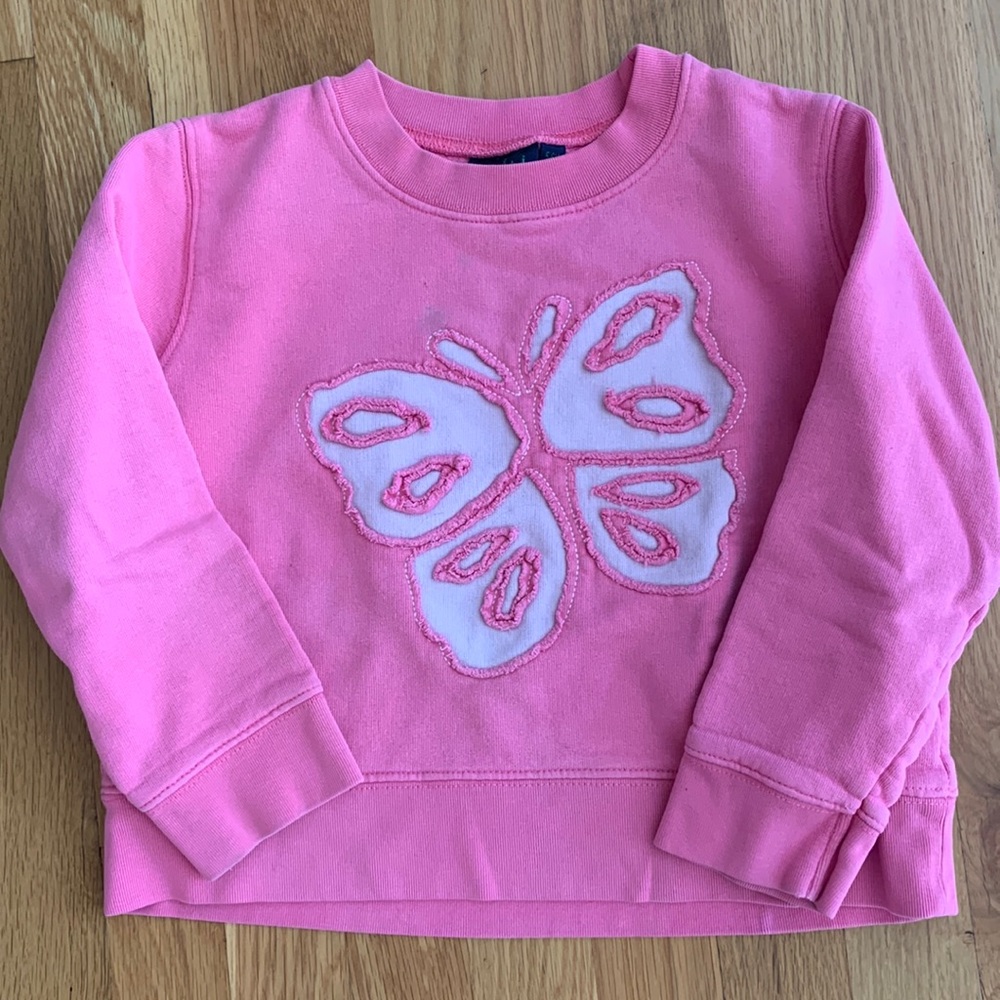 Mini Boden butterfly sweatshirt size 5-6